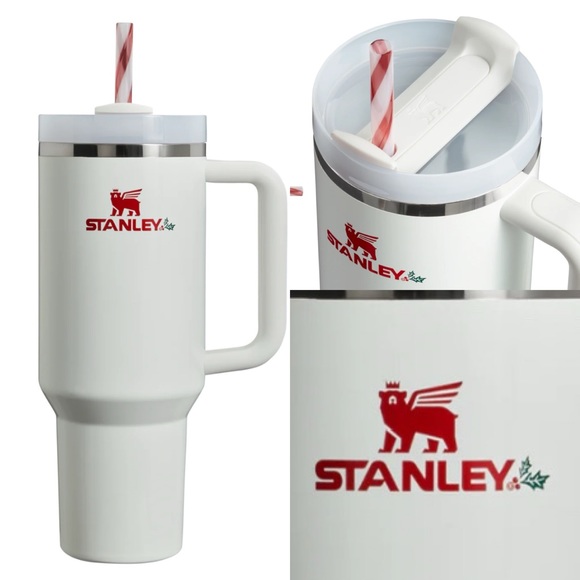 Ltd Ed Candy Cane Mistletoe Twist STANLEY 40oz Holiday Quencher Flowstate - Picture 3 of 10